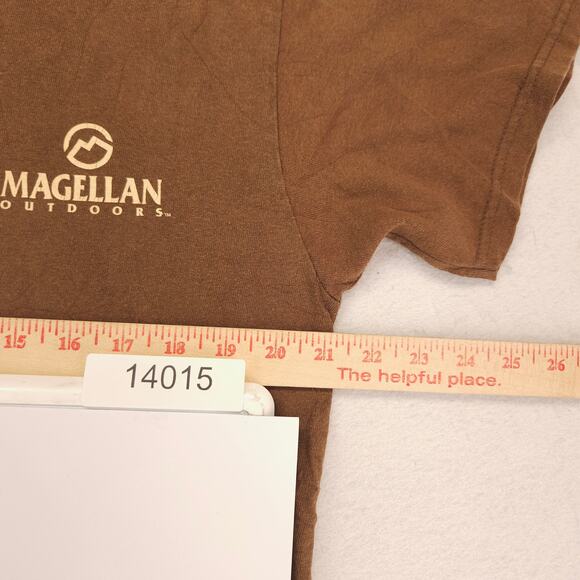 Magellan Outdoors Short Sleeve Crew Neck T-Shirt Mens Size Large L Brown - Picture 6 of 9